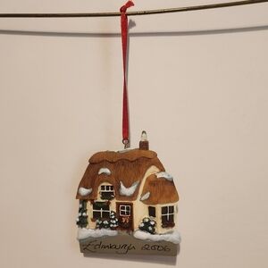 3” Clay Scotland Edinburgh 2006 House Christmas Ornament